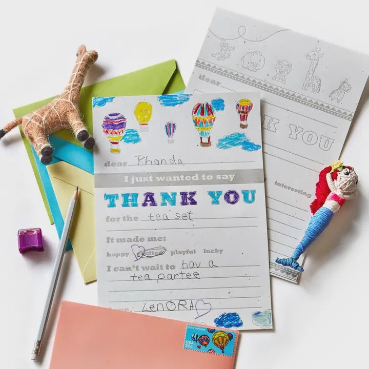 Kid Thank you Notes Kit
