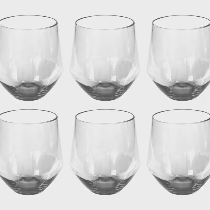 Angle Stemless 18oz - Clear Single