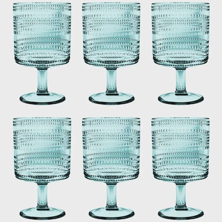 Beaded Stacking Goblet  14.8oz - Green
