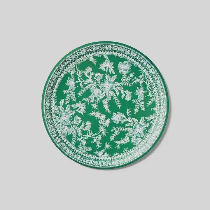Emerald Toile Large Plates