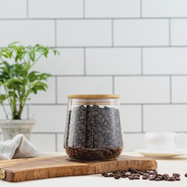 Glass Cookie Jar w/Lid