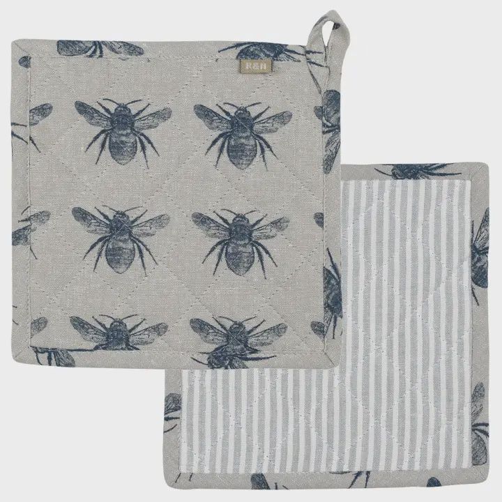 Bee Trivet Prussian Blue