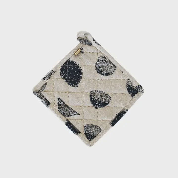 Trivet Lemons Dark Blue