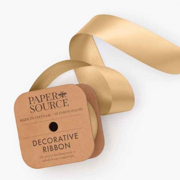 1 1/2&quot; Satin Ribbon, Color: Gold