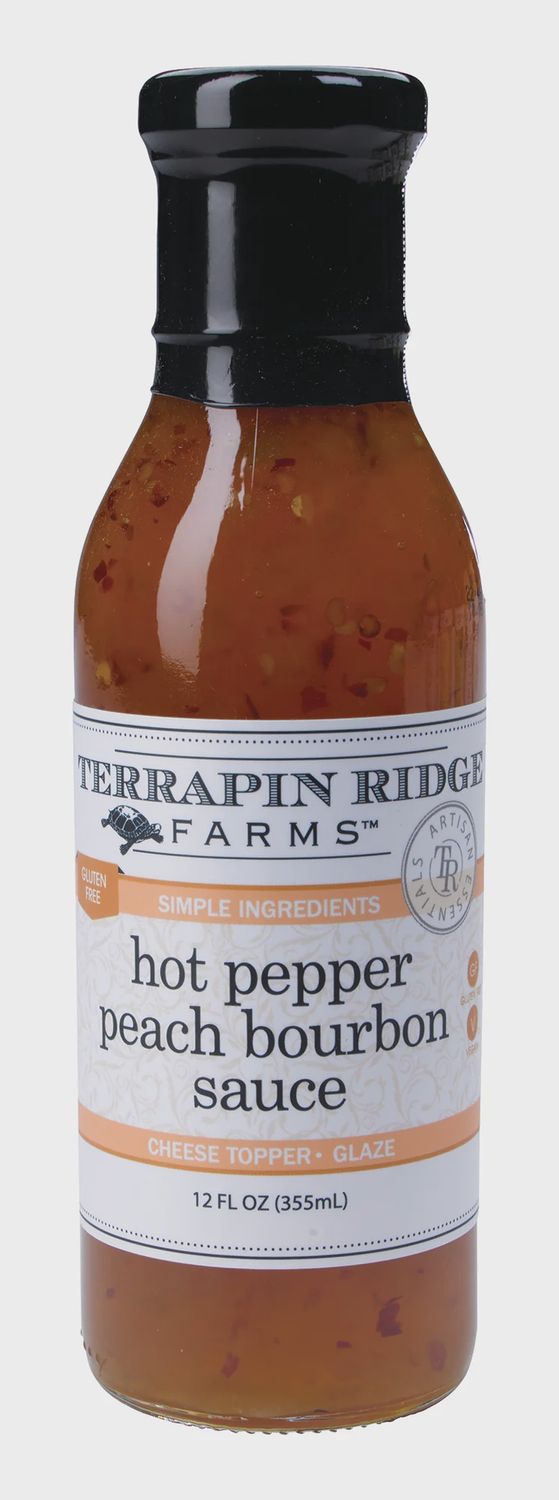 Hot Pepper Peach Bourbon Sauce