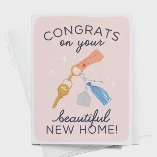 New Home Keychain Card