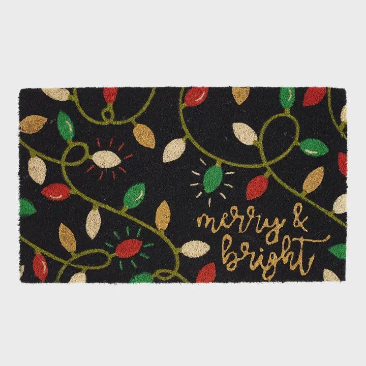 Merry and Bright Lights Doormat