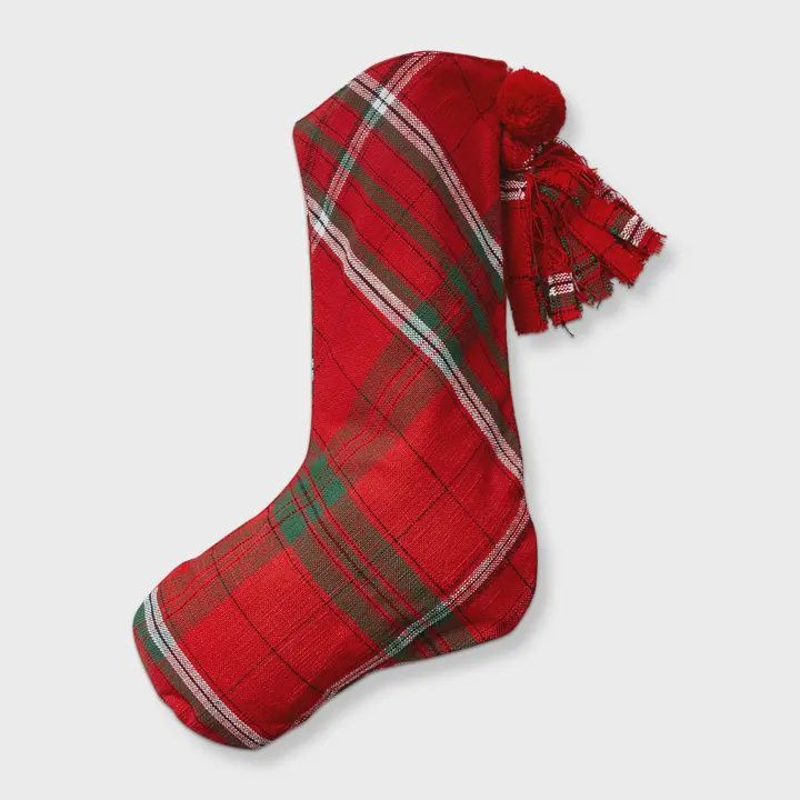 Sleigh Ride Plaid Stocking