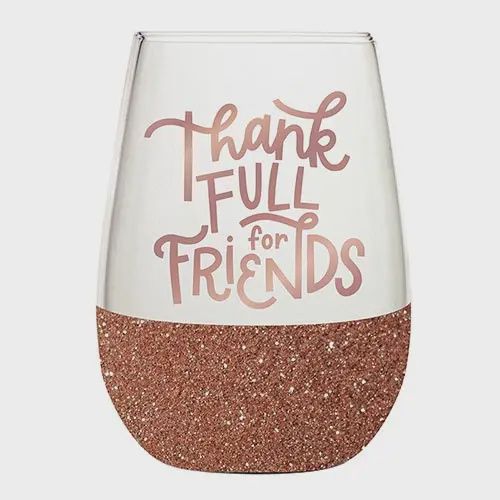 ThankFull for Friends Glass