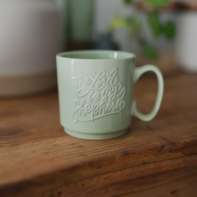 Lord is my shepherd mug