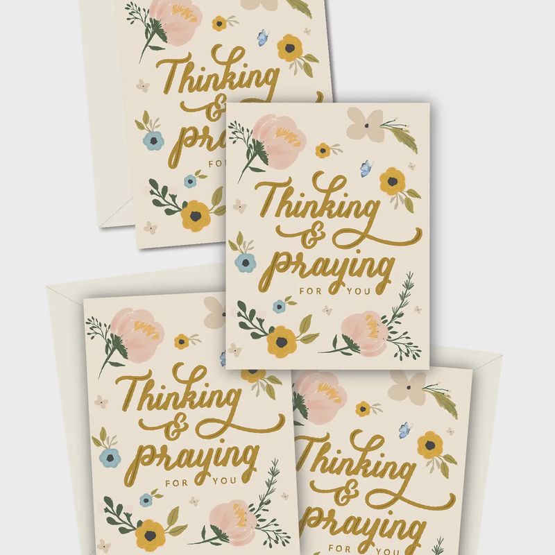 Greeting Card Set - Thinking and Praying