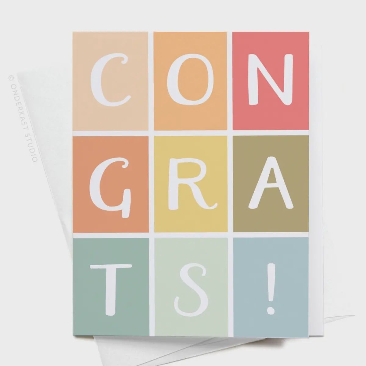 Congrats Colorblock Card