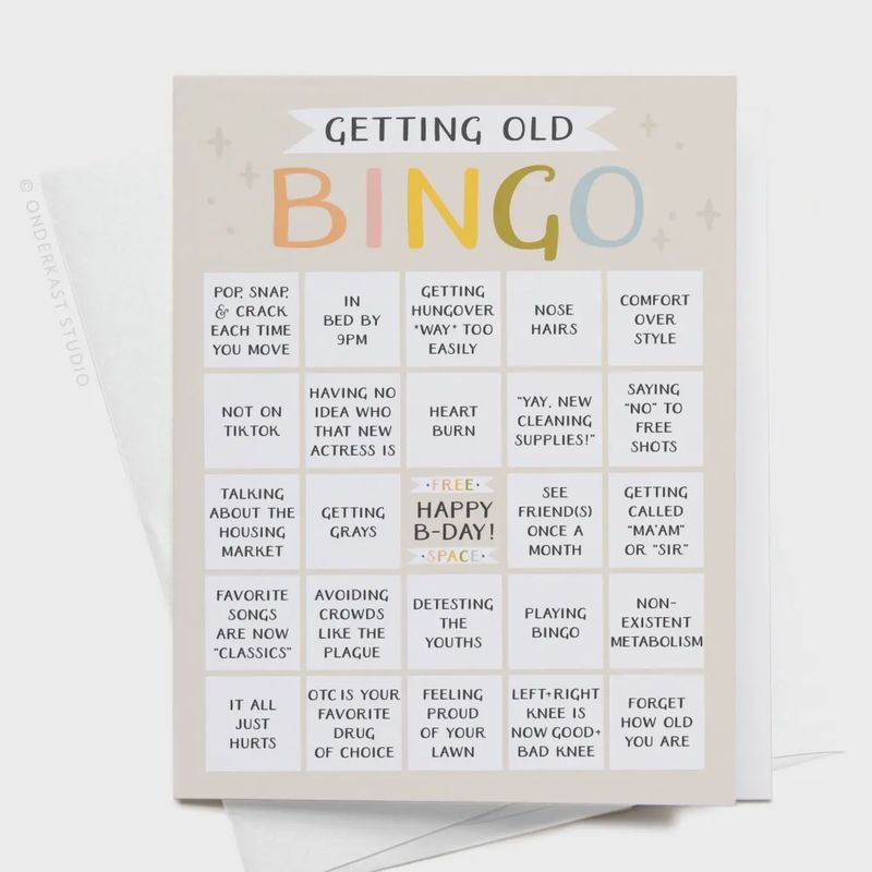 Getting Old Bingo