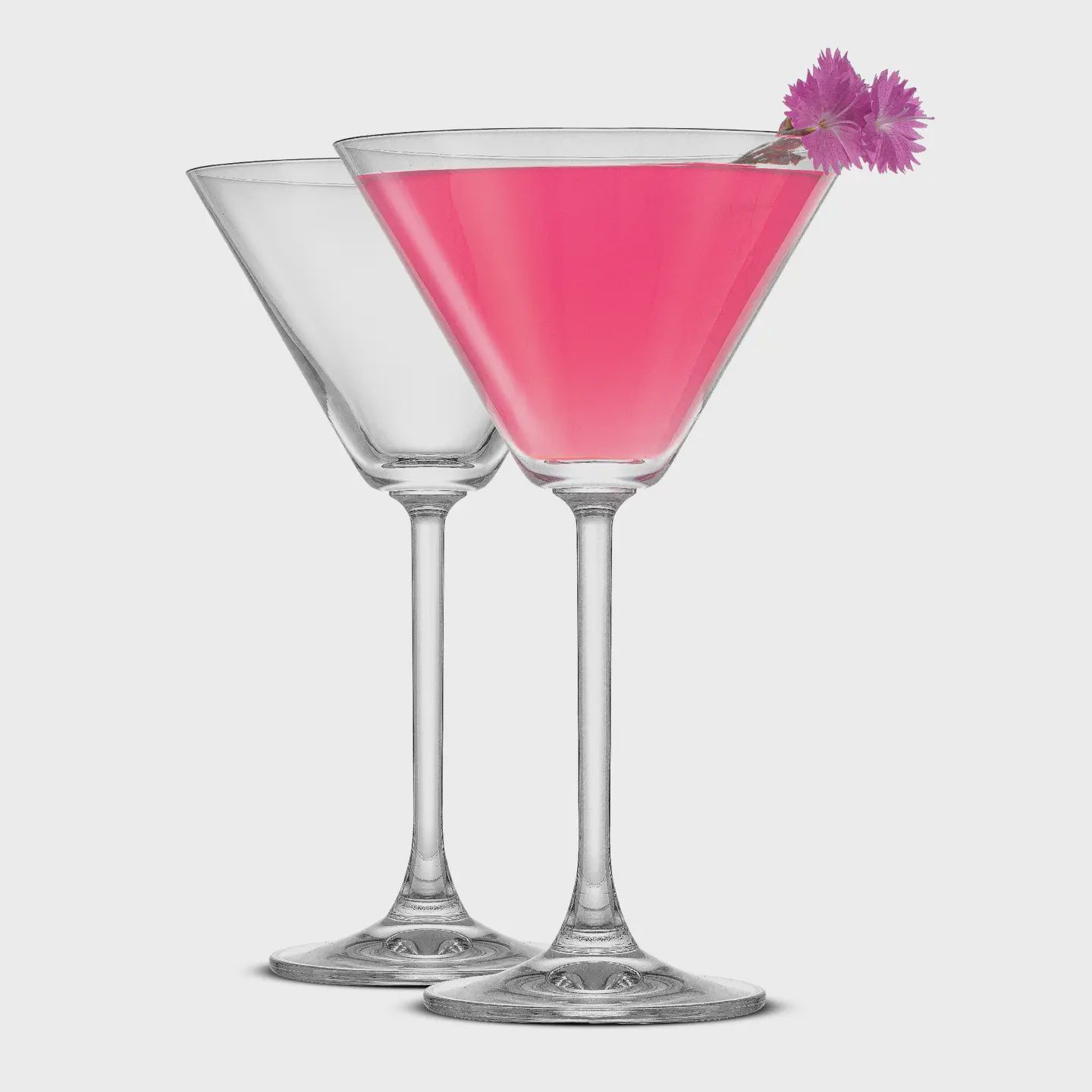 Olivia Stemmed Chrystal Martini Glass - Set of 2