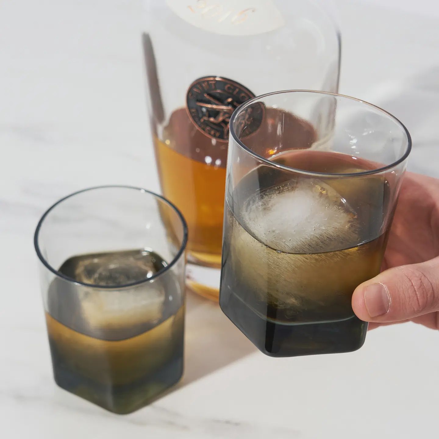 Smoke DOF Glasses Set of 2