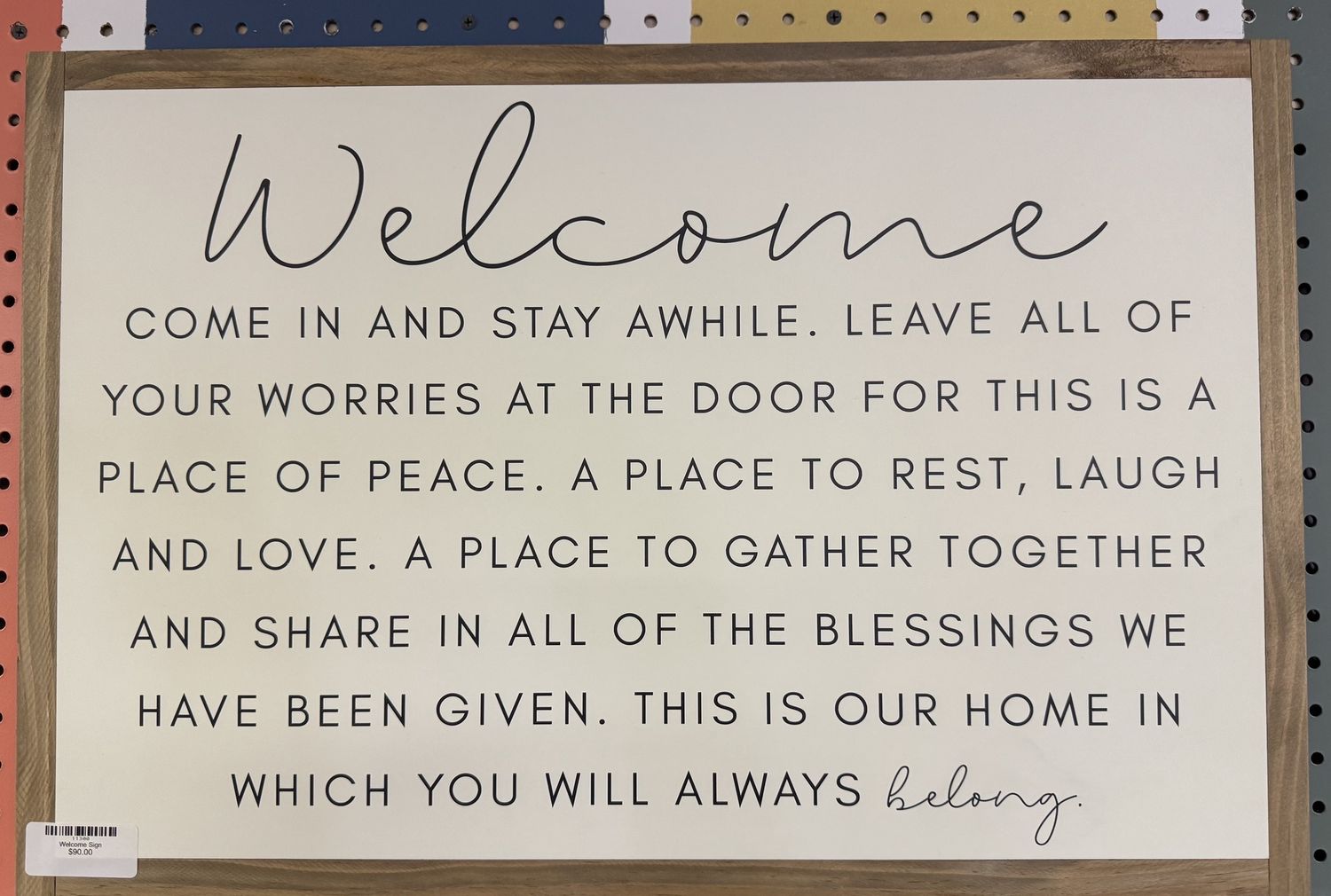 Welcome Sign