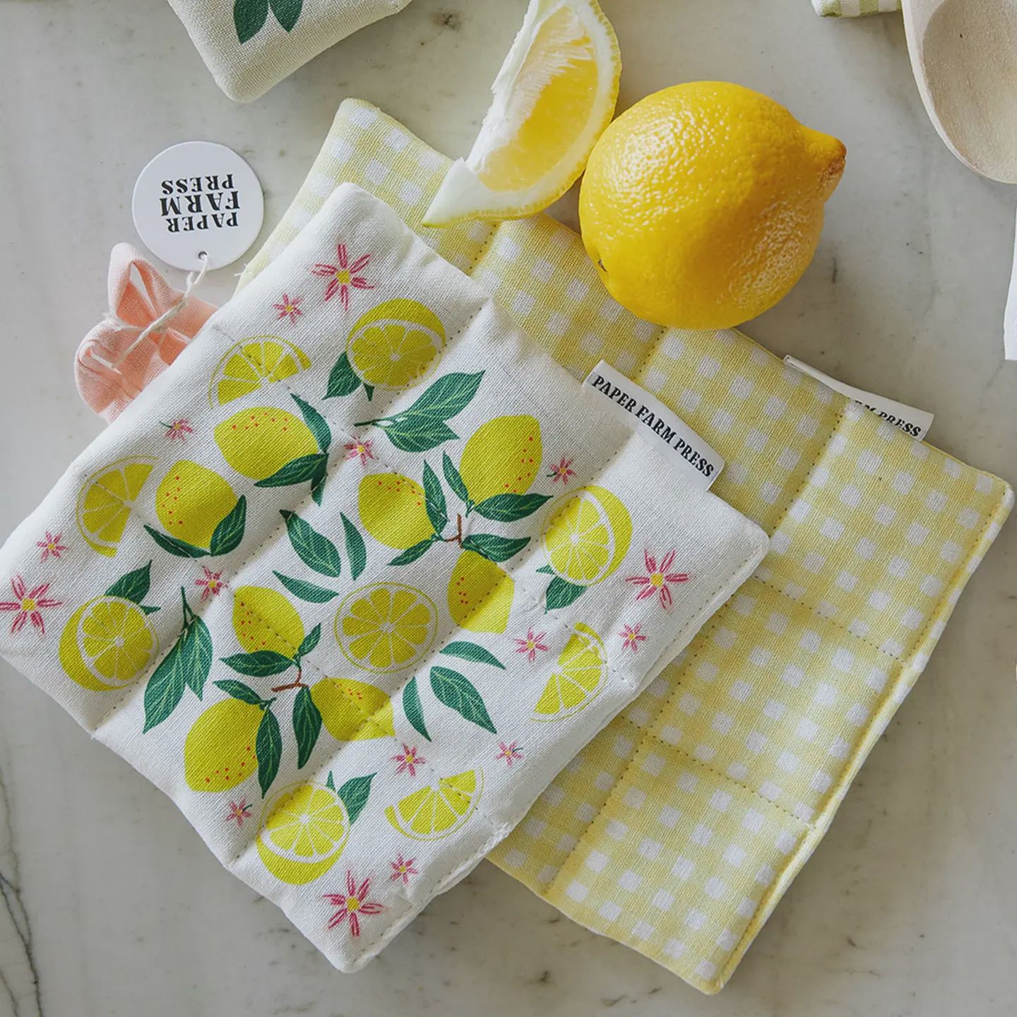 Lemon Grove Potholder Set