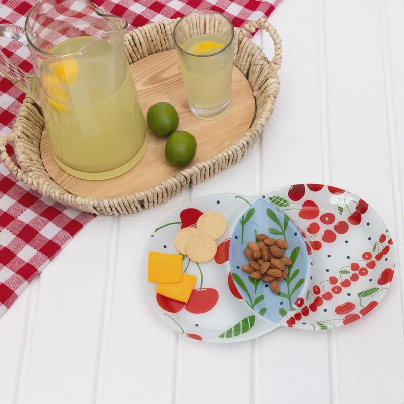 Cherry 3-Section Platter