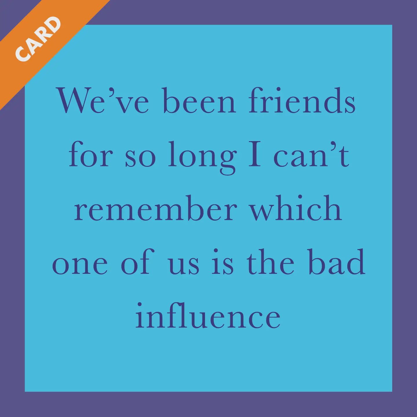 Card Bad Influence