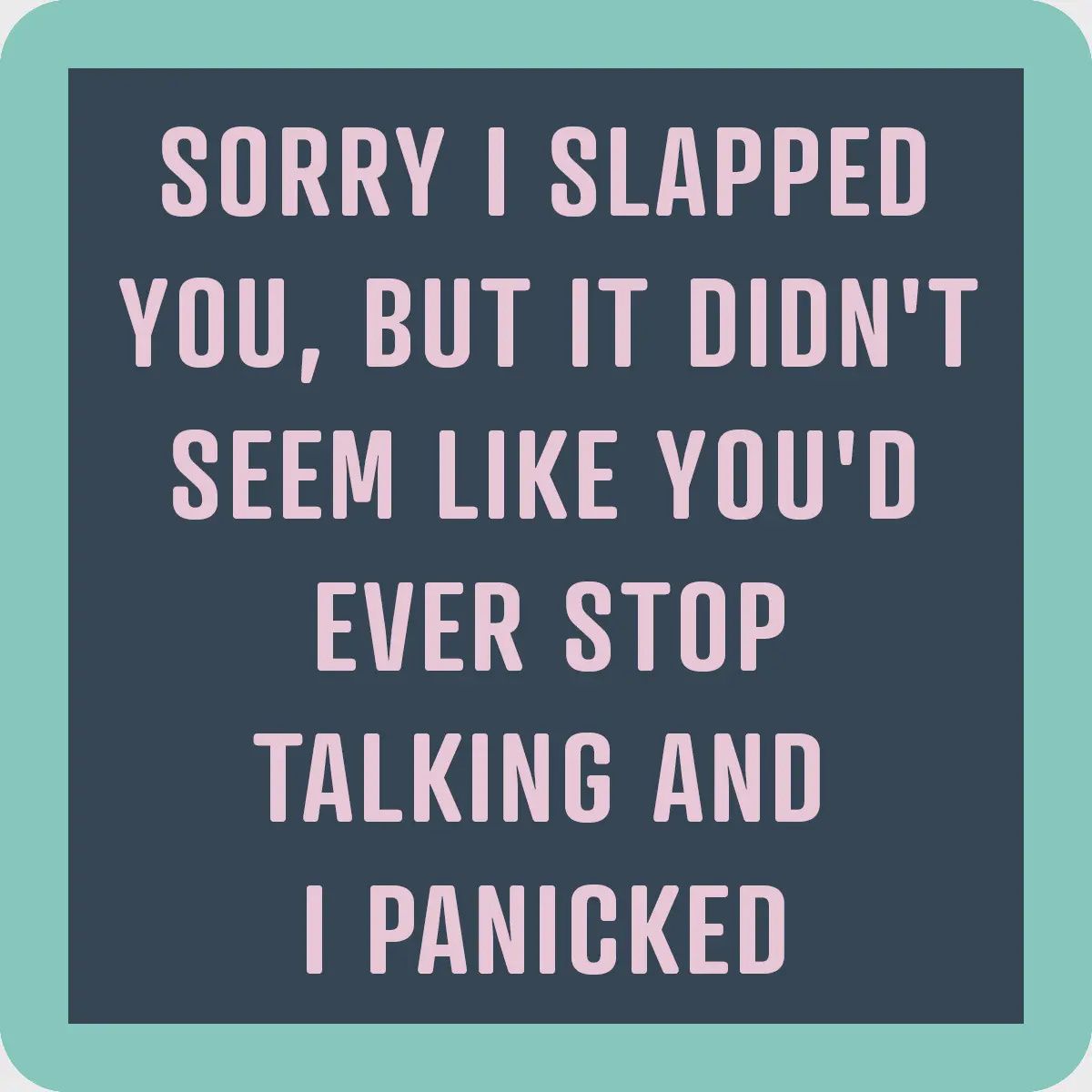Coaster Sorry I slapped You
