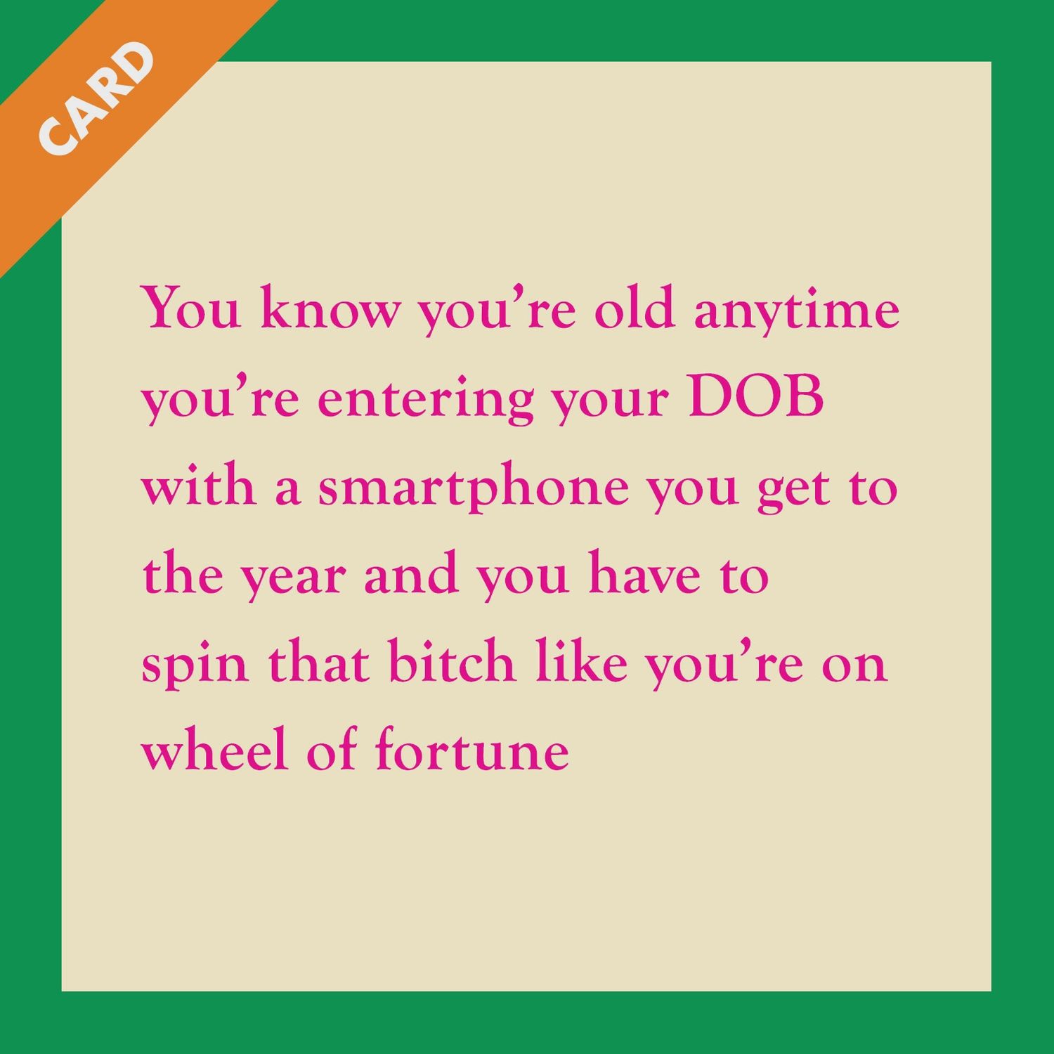 Card DOB