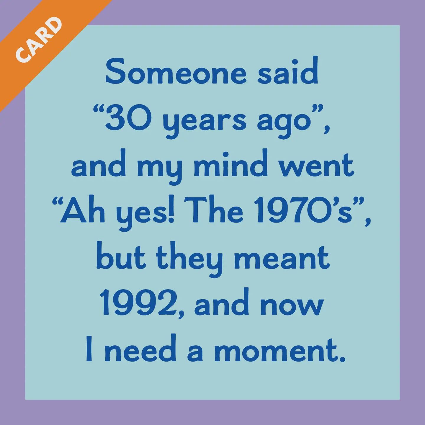 Card 30 Years