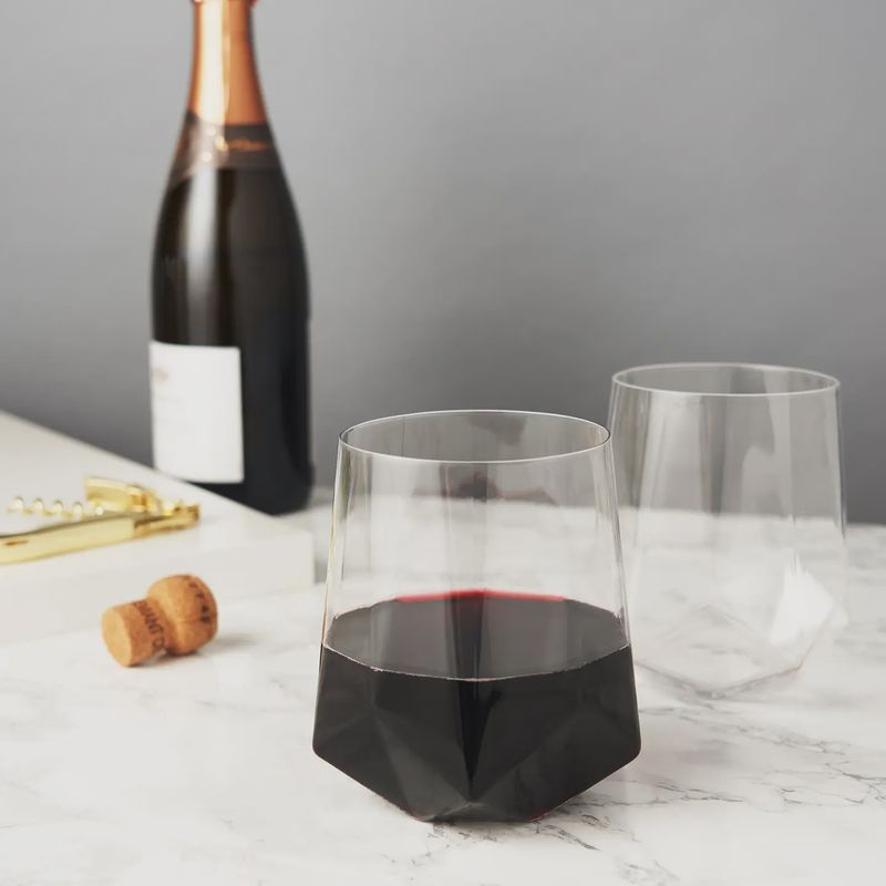 Seneca Diamond Red Wine Glasses