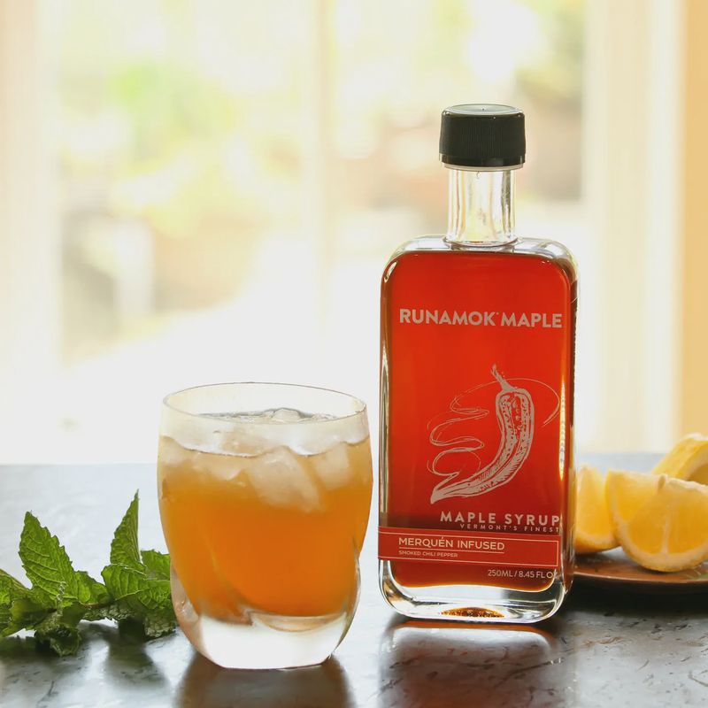 Hot + Spicy Smoked Chili Pepper Infused Maple Syrup