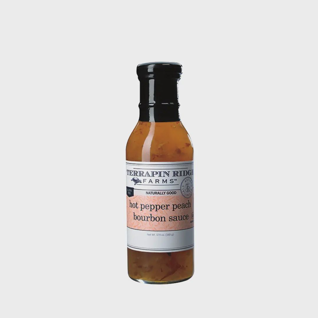 Hot Pepper Peach Bourbon Sauce