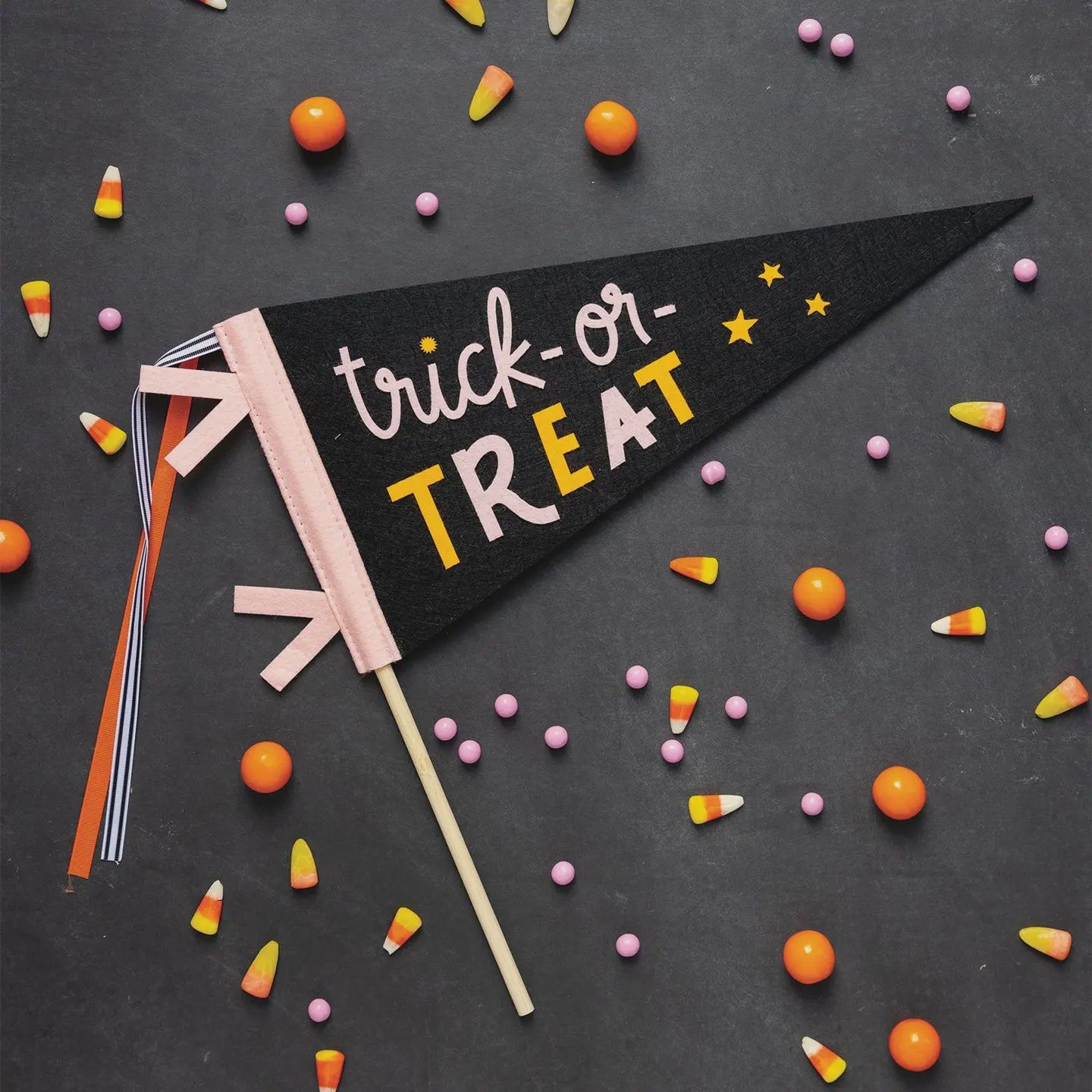 Trick or Treat Felt Pennant
