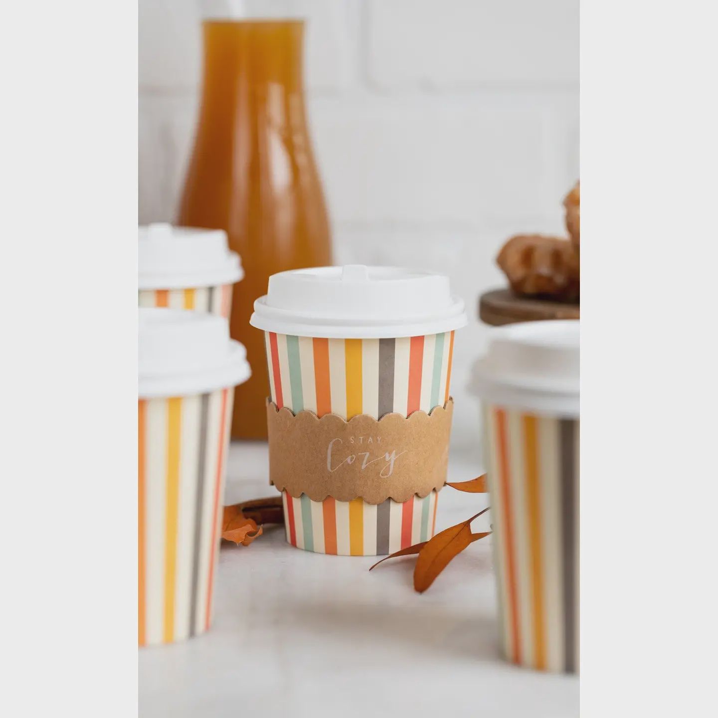 Harvest Stripes To-Go Cups
