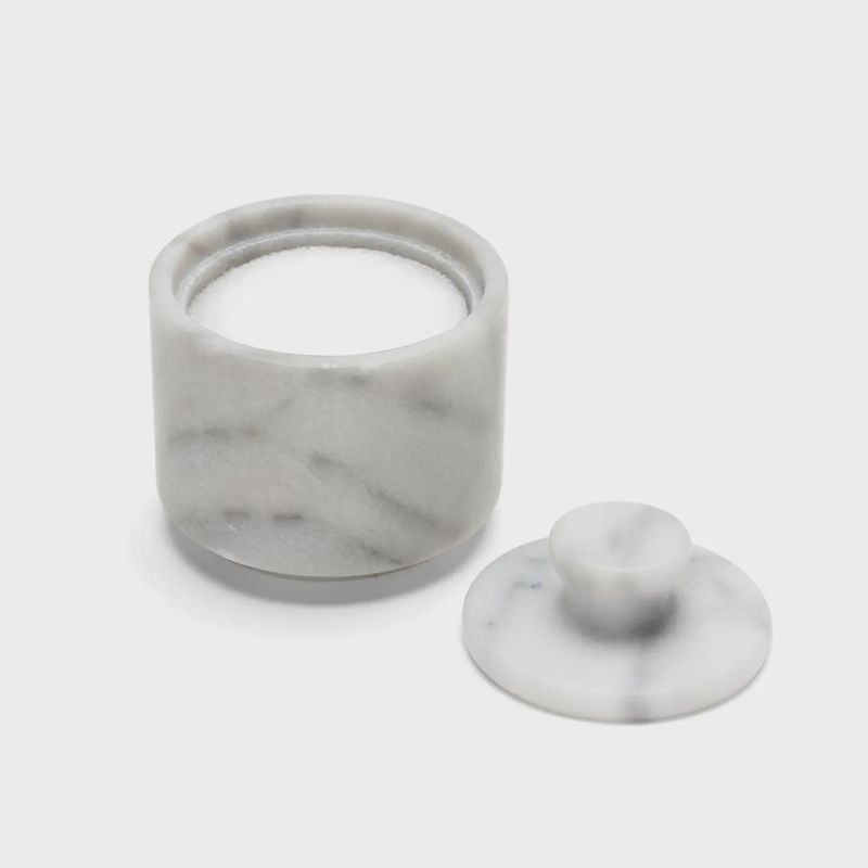 Marble Salt Cellar with Lid