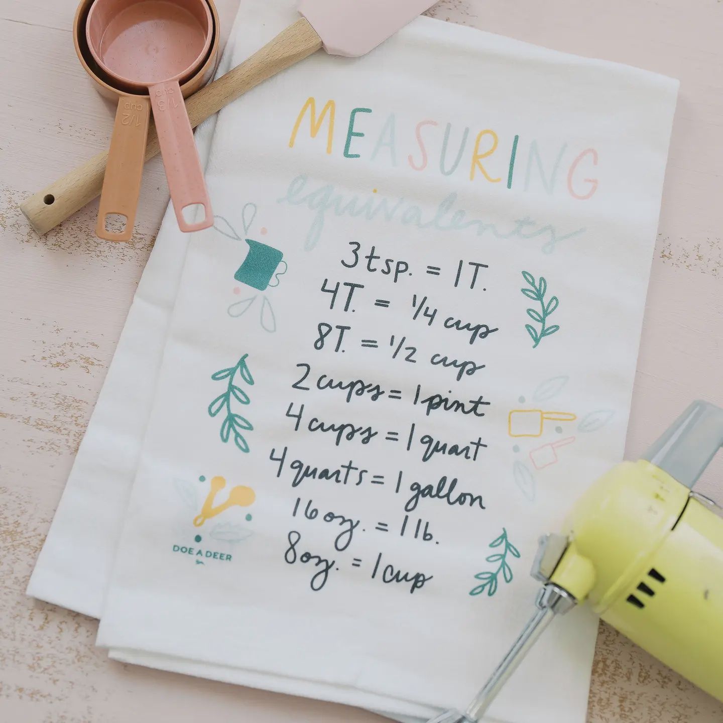 Measuring Equivalents Towel