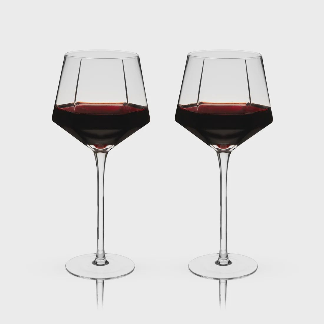 Seneca Diamond Red Wine Glasses
