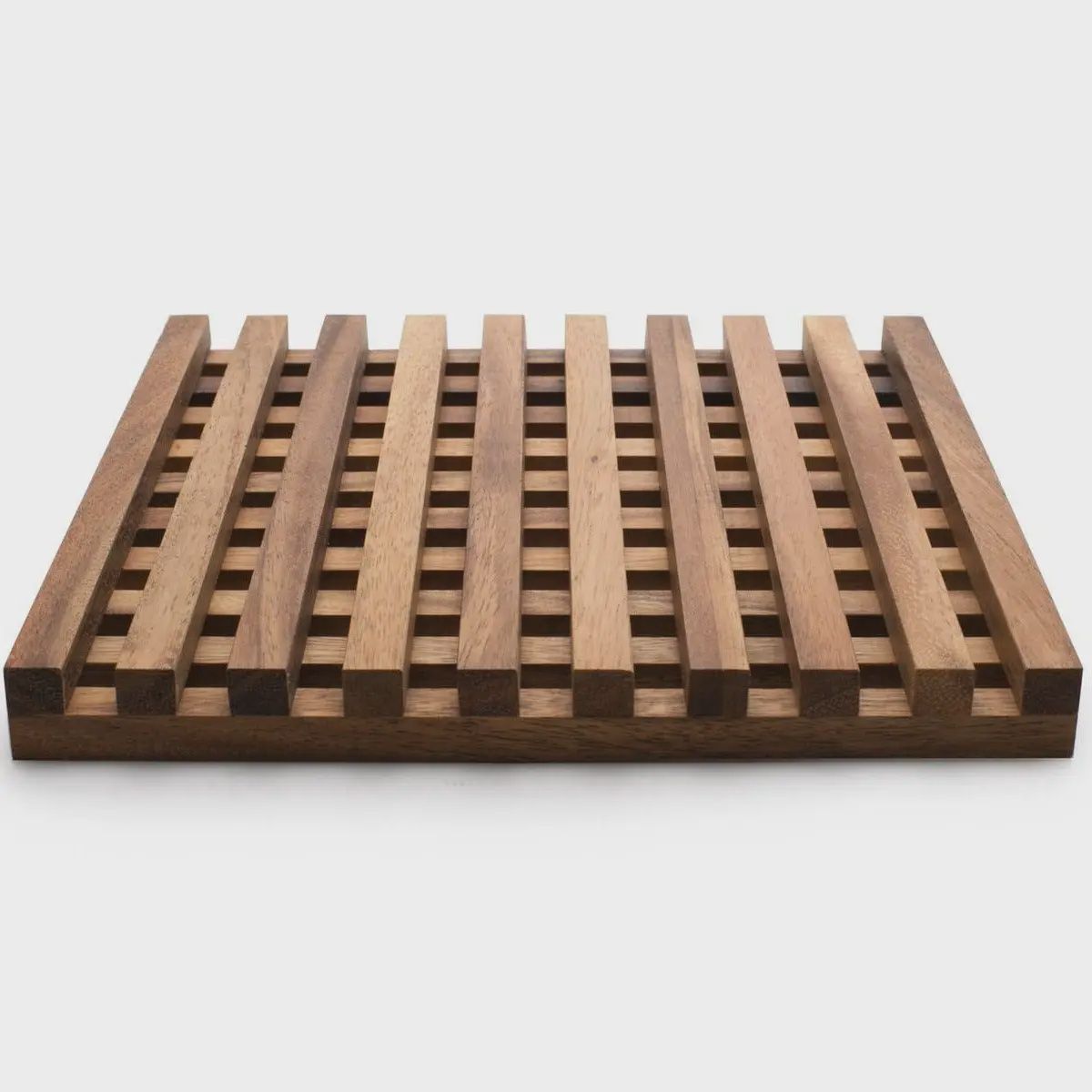 Venetian Trivet, Acacia Wood, 10"x10"