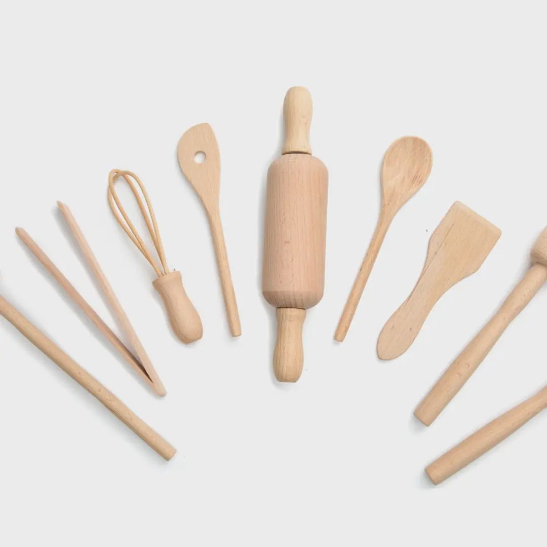 Kids Wooden Kitchen Tools