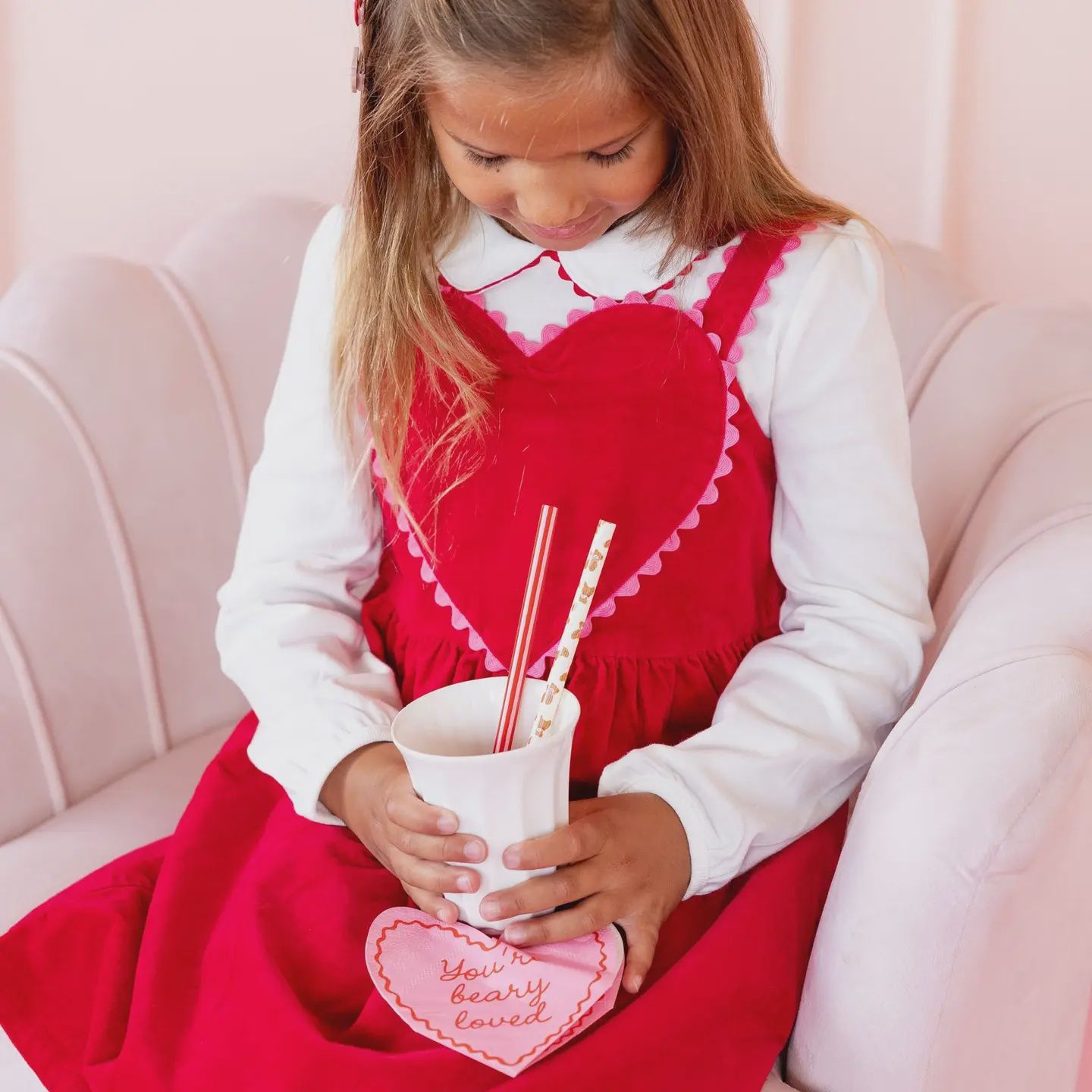 Beary Loved Heart Napkins