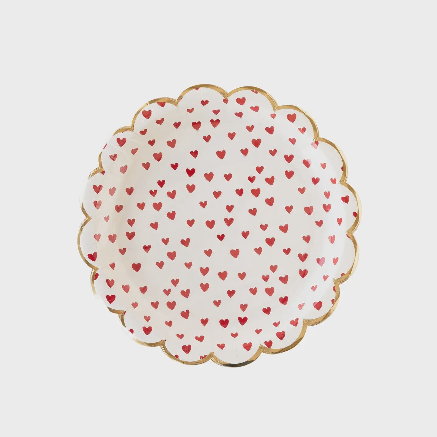 Tiny Red Hearts Plate