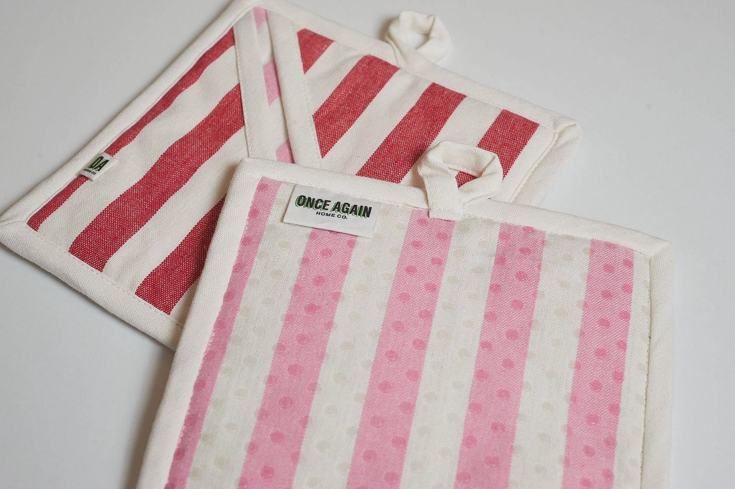 Cabana Potholders Set of 2 - Red