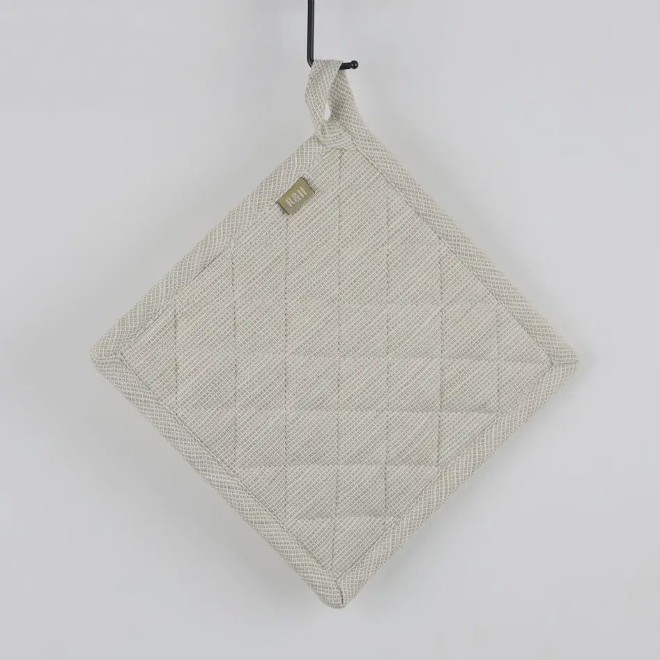 Potholder - Trivet - Slub Chambray Taupe