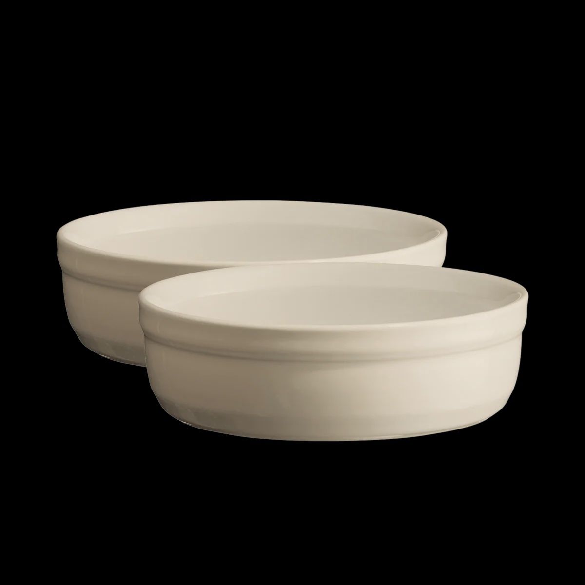 Clay Creme Brulee 13x3.5cm- Set of 2