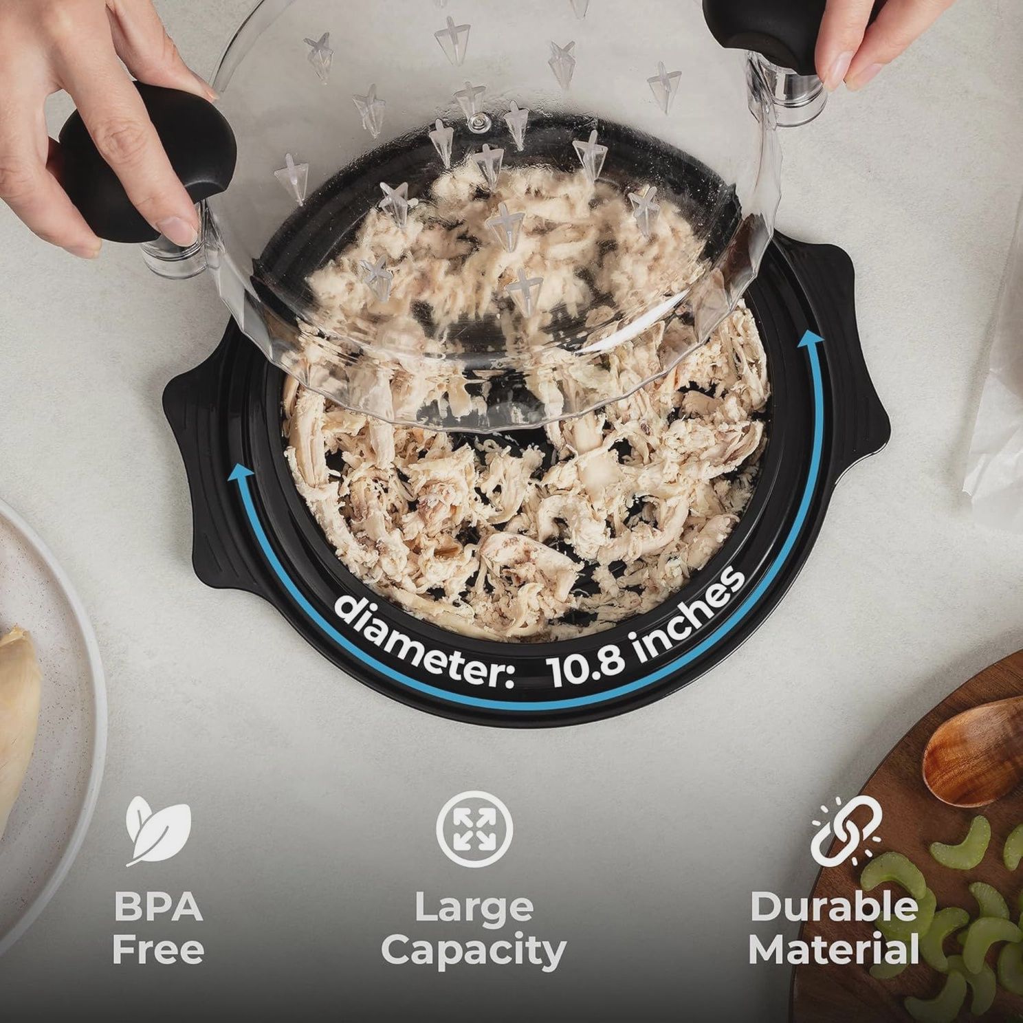 Chicken Shredder Tool w/Lid