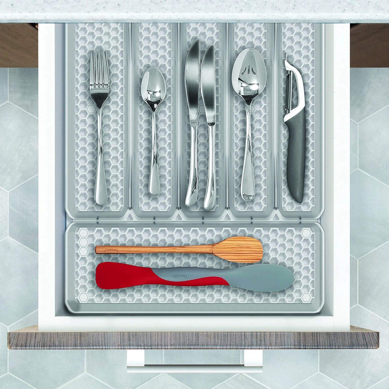 6-Divider Silverware Tray-Expandable