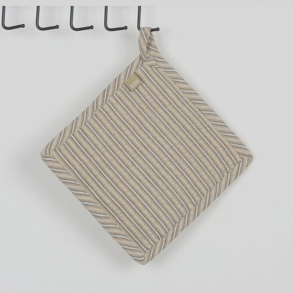Pot Holder - Seersucker - Mustard