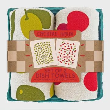 Cocktail Hour Tea Towel Set of 2