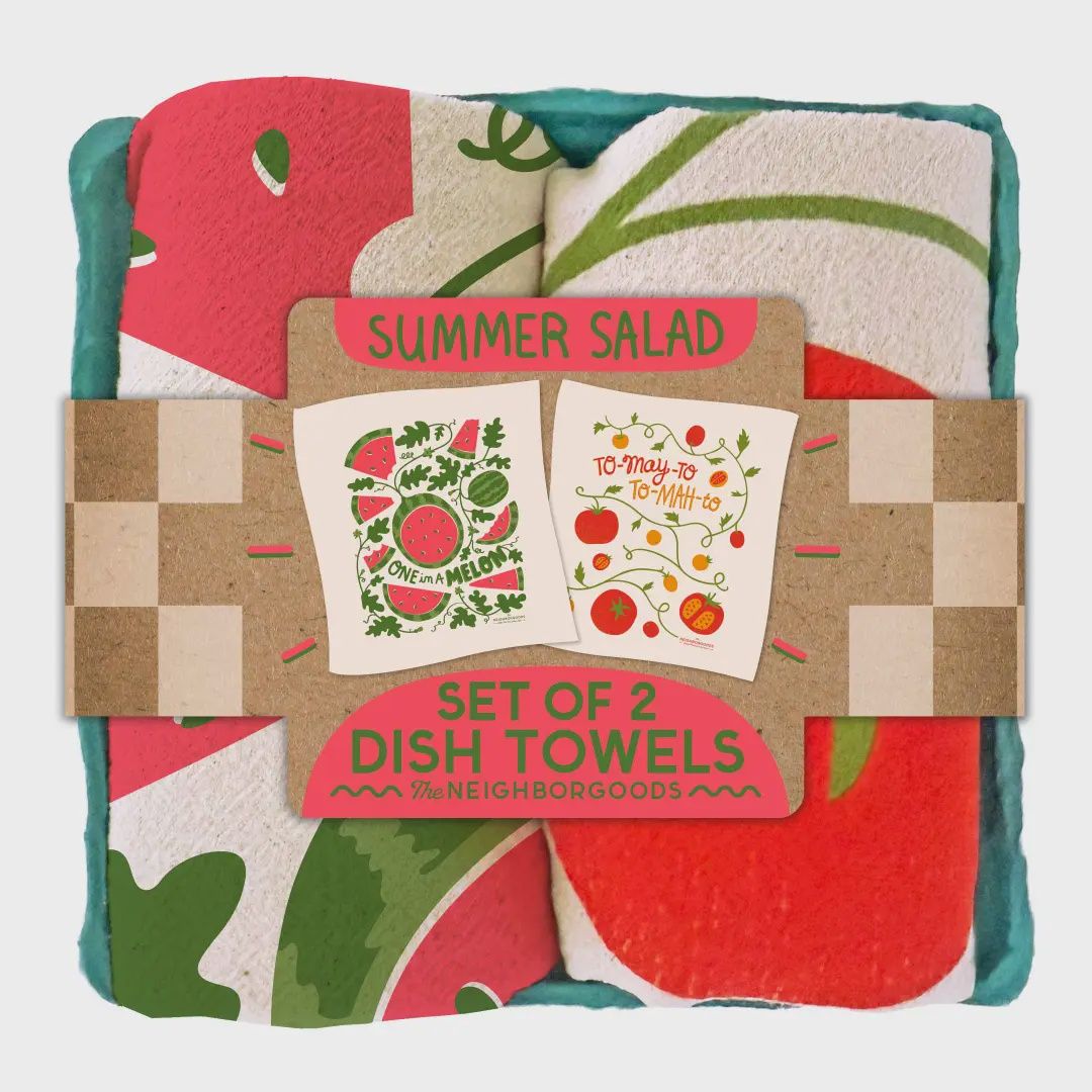 Summer Salad Tea Towel Set of 2