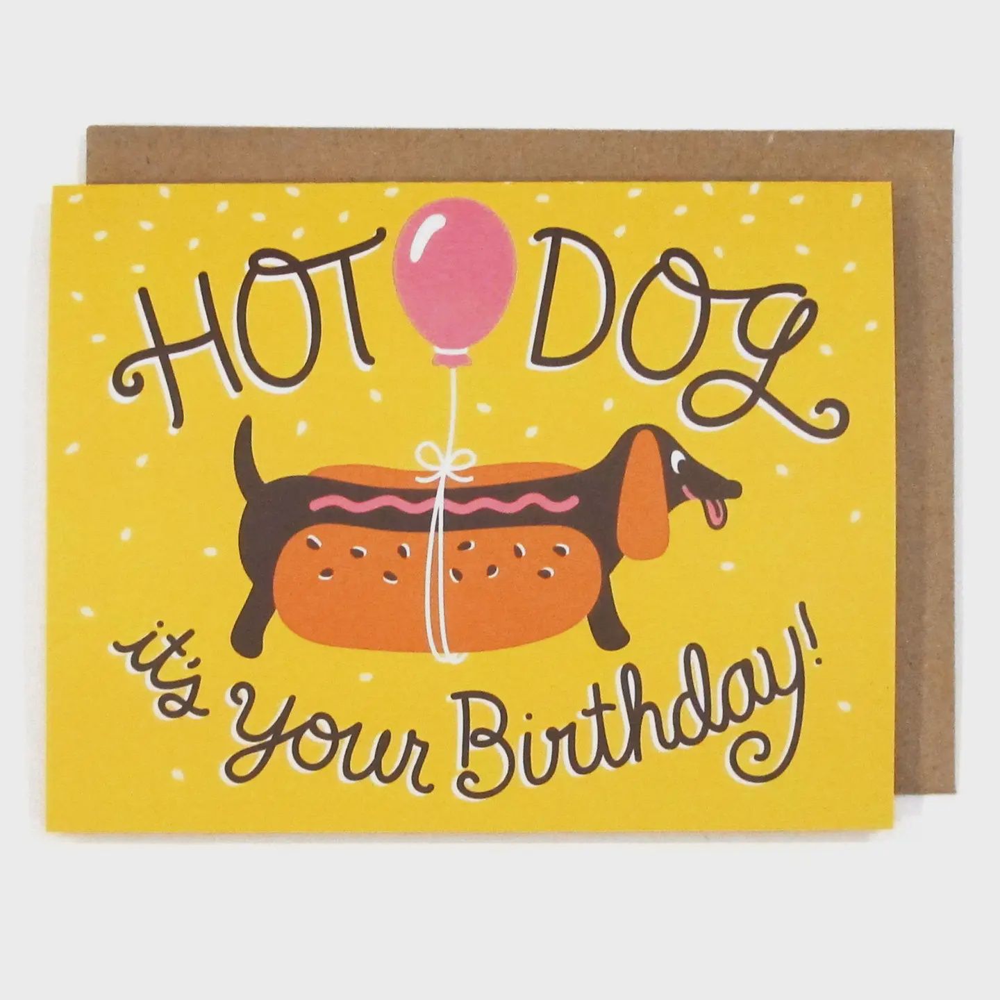 Hot Dog Birthday Greeting Card