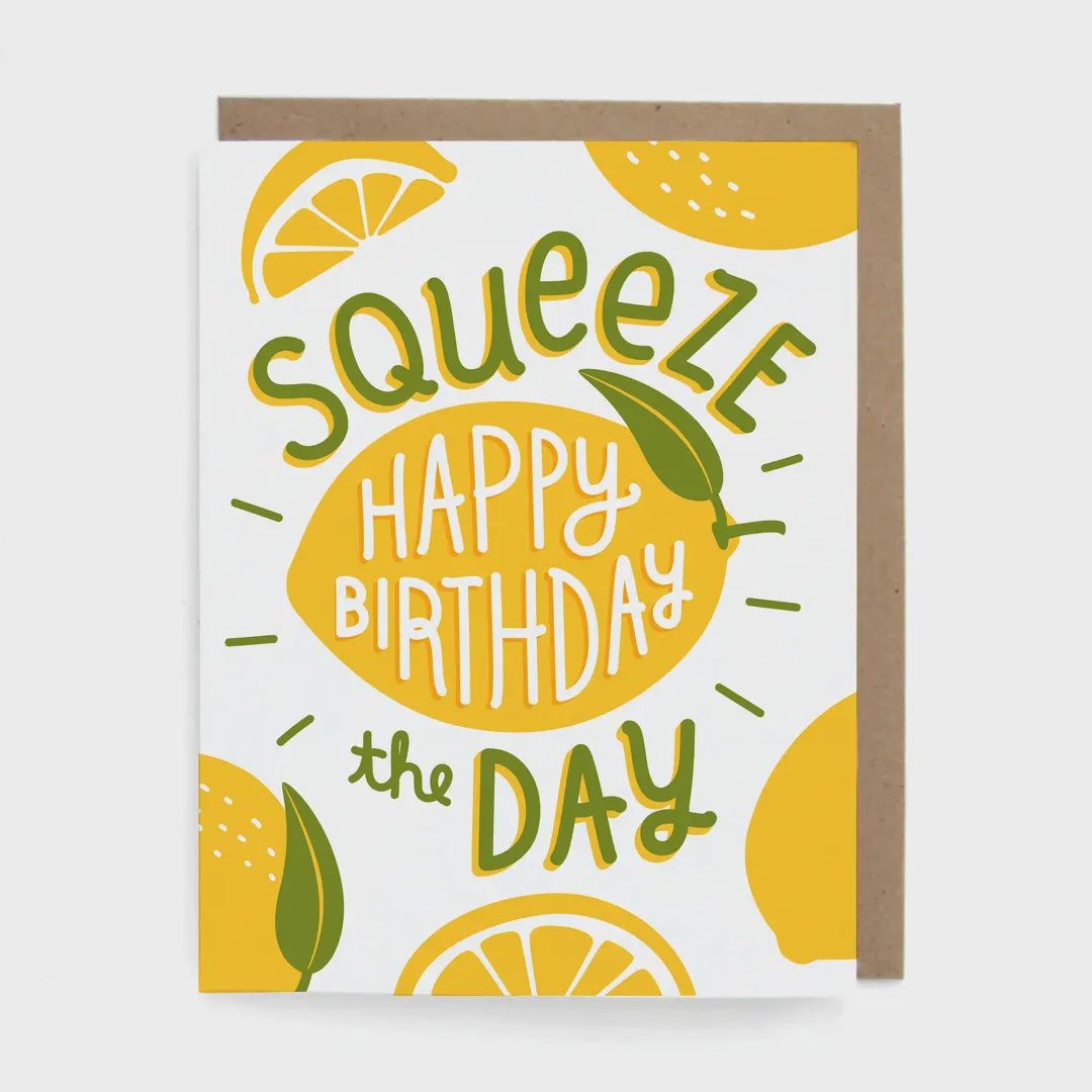 Lemon Birthday Greeting Card
