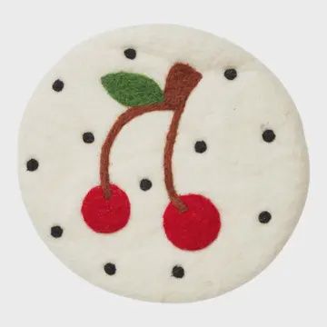 Cherry Wool Trivet