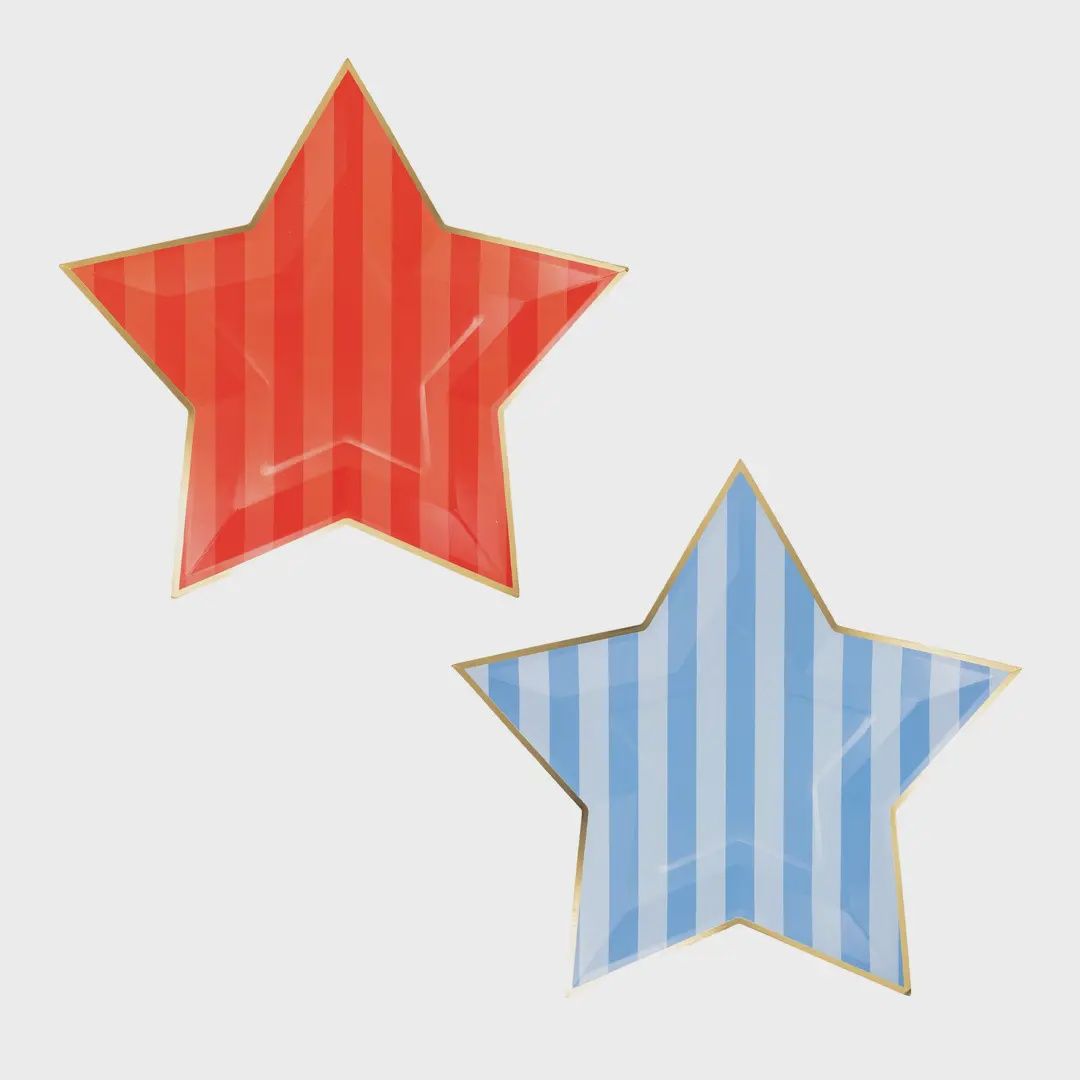 Stripe Star Plate Set